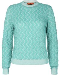Missoni - Chevron-Pattern Sweater - Lyst