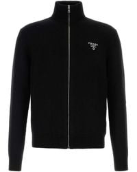 Prada - Cashmere Cardigan - Lyst