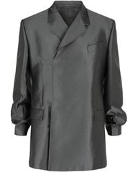 Ferragamo - Double Breasted Jacket - Lyst