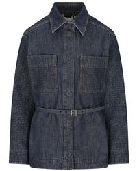 Fendi - Denim Cotton Jacket - Lyst