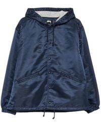 Stussy - Hooded Drawstring Jacket - Lyst