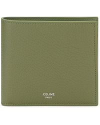 Celine - Mini Hammered Leather Wallet - Lyst