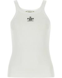 Fendi - Stretch Cotton Top - Lyst