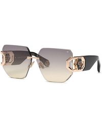 Philipp Plein - Rose Acetate+Metal Sunglasses - Lyst