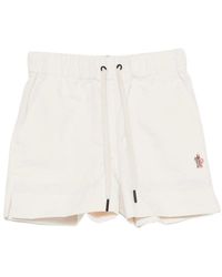 Moncler - Logo-Patch Drawstring Shorts - Lyst