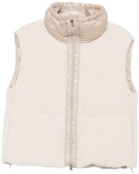Herno - Sequin Sleeveless Zip Jacket - Lyst