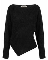 Alberta Ferretti - Wide Boat-Neck Sweater - Lyst