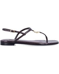 Fendi - Ffold Dark Sandal - Lyst