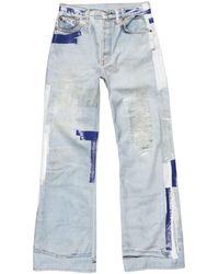 Acne Studios - Tape-Detail Distressed Jeans - Lyst