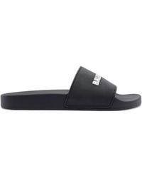 Balenciaga - Rubber Pool Slides - Lyst