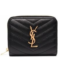 Saint Laurent - Cassandre Matelassé Wallet - Lyst