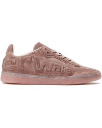 Alexander Wang - Suede Sneakers With Embossed Lex Logo - Lyst