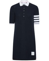 Thom Browne - 4-Bar Cotton Piqu Polo Dress - Lyst