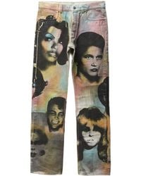 Versace - Printed Regular Jeans - Lyst