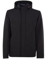 Herno - Stretch Technical Fabric Hooded Padded Jacket - Lyst