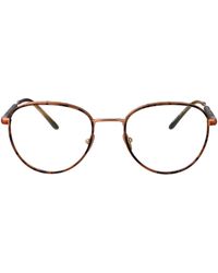Giorgio Armani - Round-Frame Glasses - Lyst