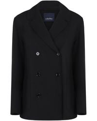 Max Mara - Double-Breasted Wool Jacket - Lyst