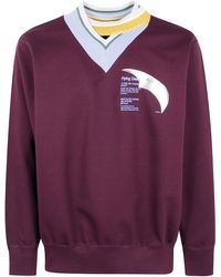 Kolor - "Cut & Sew 07" V Neck Sweater - Lyst