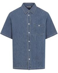 Celine - Union Ocean Cotton Bowling Shirt - Lyst