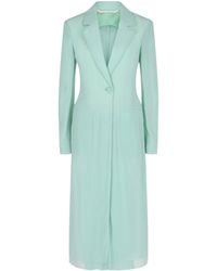 Givenchy - Single-Breasted Sheer Longline Coat - Lyst