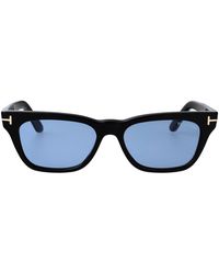 Tom Ford - Nero Lucido Blu Acetate Sunglasses - Lyst