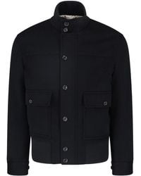 Lardini - Wool Cashmere Padded Jacket - Lyst