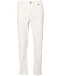 Brunello Cucinelli - Pantalone Denim Corto - Lyst