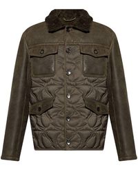 Etro - Jacket With Fur Collar - Lyst