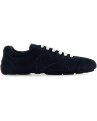 Prada - Dark Suede Montecarlo Sneakers - Lyst