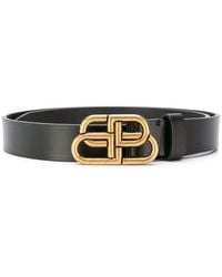 Balenciaga - Embossed Leather Belt - Lyst