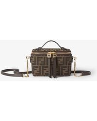 Fendi - Vanity Ff Jacquard Fabric Shoulder Bag - Lyst