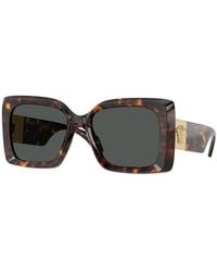 Versace - Sunglasses Square Full Rim, Frame And Dark Lens Ve4467Ugb1/87 - Lyst