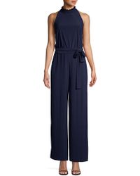 Vince Camuto Ruffle-trimmed Wide-leg Jumpsuit - Blue