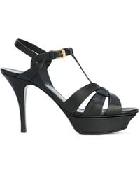 Saint Laurent - 105Mm Tribute Sandals - Lyst