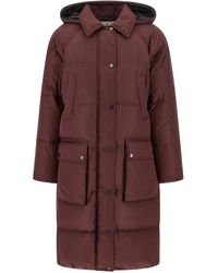 Brunello Cucinelli - 'Shiny Zipper Pull' Down Jacket - Lyst