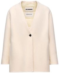Moncler - Francium Virgin Wool Viscose Blazer - Lyst