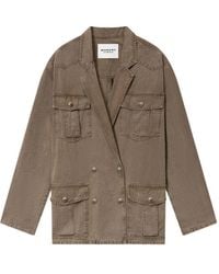 Isabel Marant - Marant Étoile Nevala Cotton And Linen Jacket - Lyst
