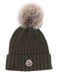Moncler - Wool Pom Pom Beanie - Lyst