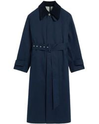 Ami Paris - Waterproof Coat With Belt - Lyst