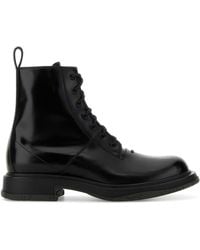Gucci - Black Leather Ankle Boots - Lyst
