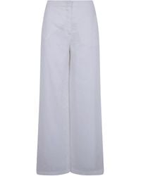 Max Mara - "Tapioca" Linen Classic Trousers - Lyst