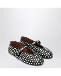 Alaïa - Strass Ballet Flats - Lyst