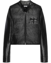 Courreges - City Jacket With Embossed Logo - Lyst