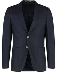 BOSS - Single-Breasted Two-Button Jacket - Lyst