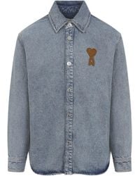 Ami Paris - H Denim Jacket Light - Lyst