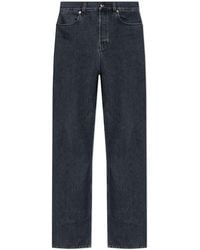 Gucci - Wide Leg Denim Cotton Jeans - Lyst