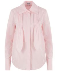 Loewe - Draped Cotton Shirt - Lyst