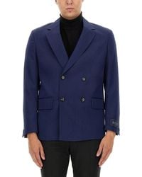BOSS - Double-Breasted Jacket - Lyst