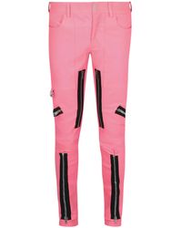 Givenchy - Exposed Zipper Skinny Leather Pants - Lyst