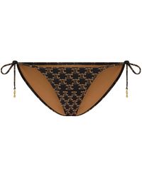Celine - Monogram Mini Slip Bikini - Lyst